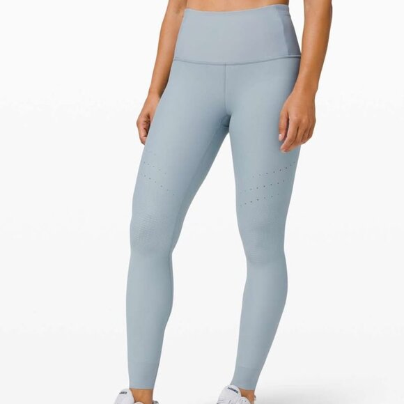 Lululemon Zoned In Tight 27” Envelope Pocket in Blue Cast size 8 - Picture 1 of 11